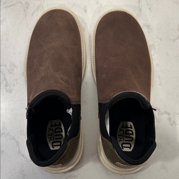 HEY DUDE WOMEN'S BRANSON SUEDE BOOT COFFEE SIZE 10 | WOMENS BOOTS | WOMENS - Picture 7 of 16
